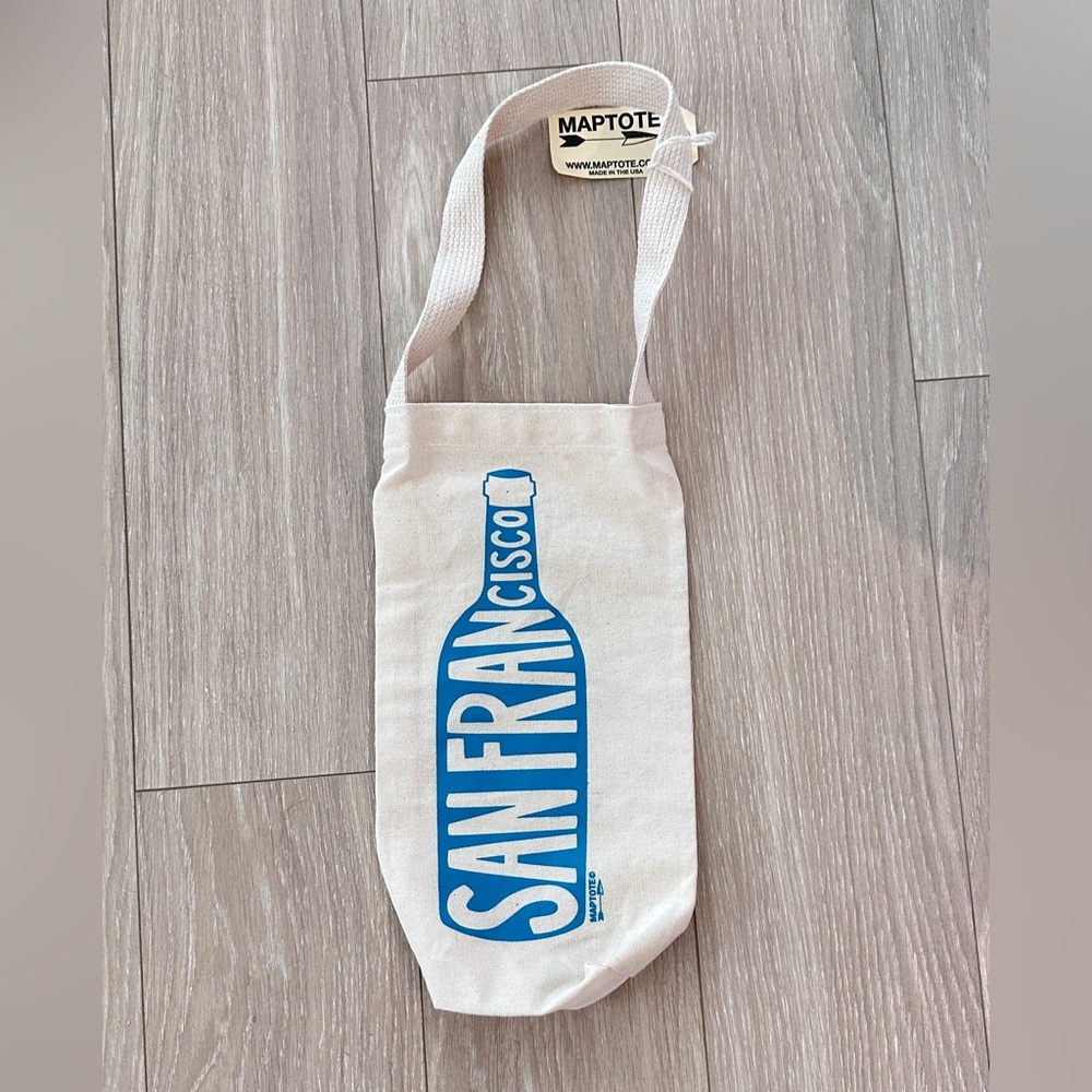 MapTote San Francisco Map Tote Wine 100% Cotton Bag Tote